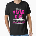 I'm a Kayak Girl Shirt Distressed Pink by threadsmonkey