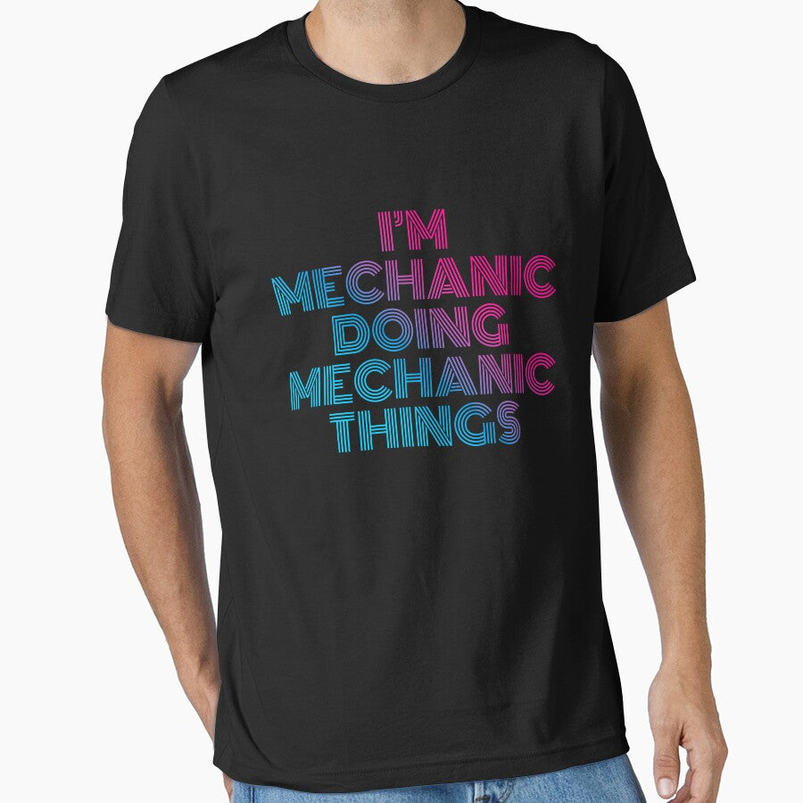 I'm Mechanic Doing Mechanic Things Retro Neon by SVPOD