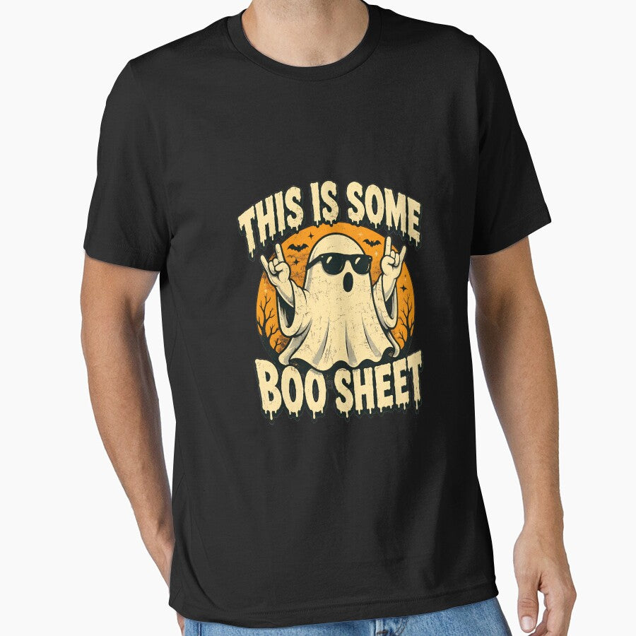 This Is Some Boo Sheet Retro Ghost Sunglasses Halloween by PaletteArc