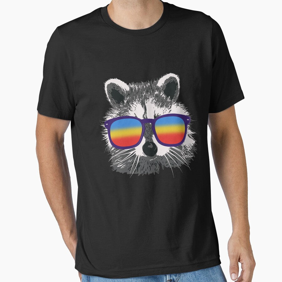 RACCOON With Sunglasses Retro by Ibu83