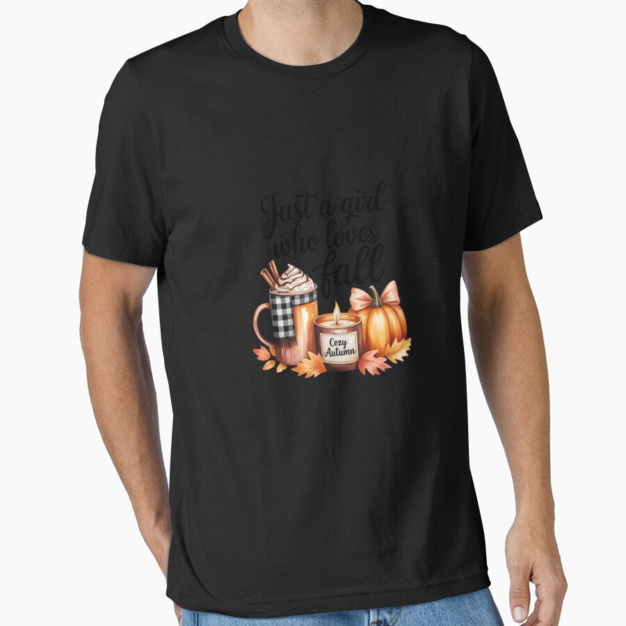 Just A Girl Who Loves Fall Pumpkin Cozy Autumn by ToggleBet