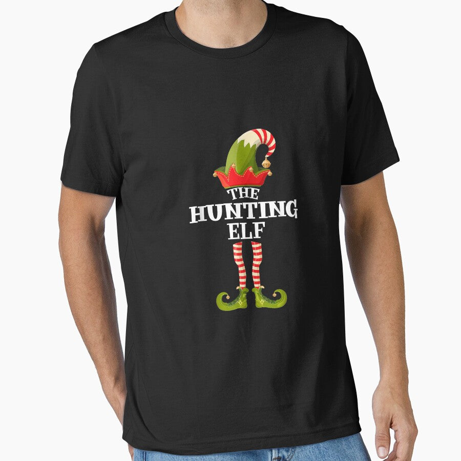 The Hunting Elf Shirt Funny Christmas Group Matching Family by minadebbieark