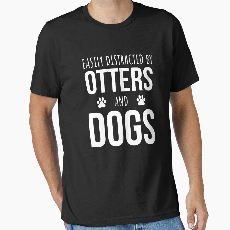 Easily Distracted By Otters And Dogs by cutesymerch