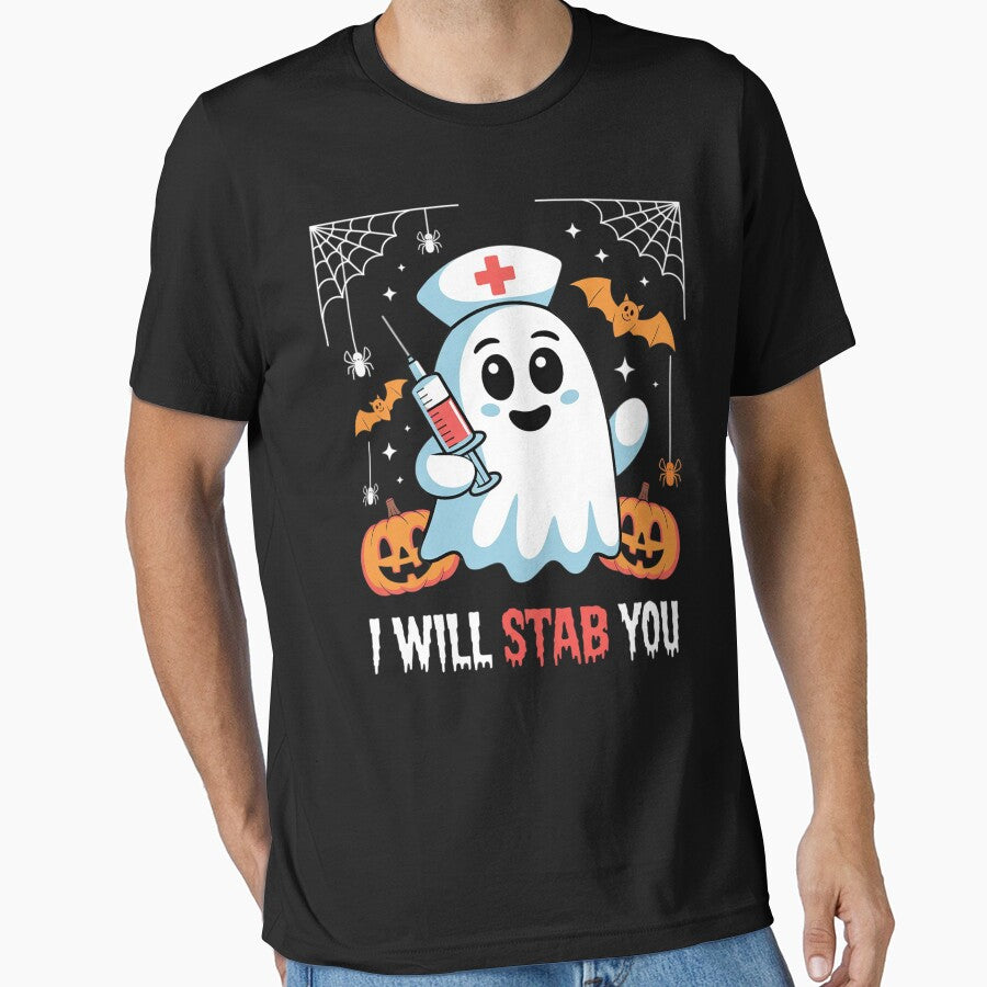 Halloween Nurse I Will Stab You Ghost by ryukaizox1