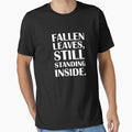 Fallen Leaves, Still Standing Inside. / Introvert Joke Funny T-Shirt Label by introvertvibes