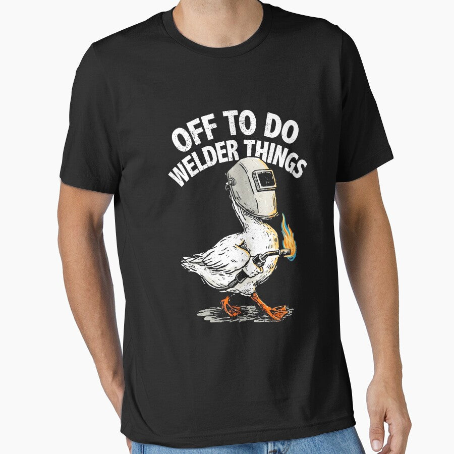 Funny Welding Goose Humor Design by cerima