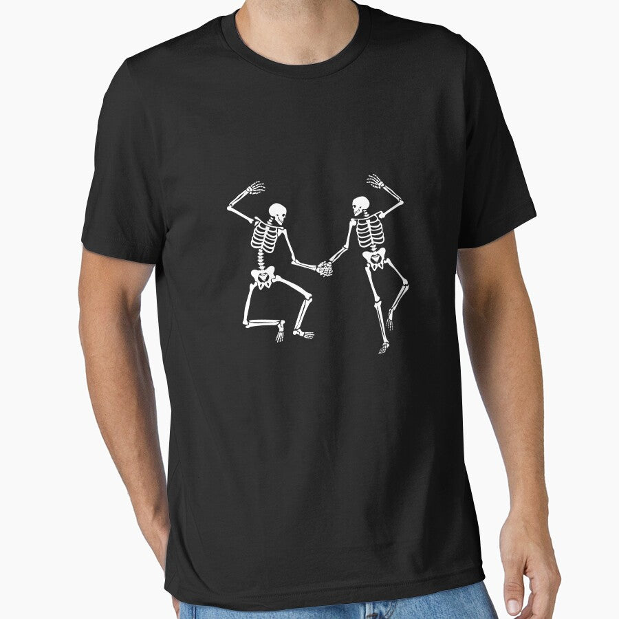 Dancing Skeletons In Love Halloween Couple Dancing Skeleton Gear by DynamicDesign