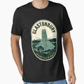 Glastonbury Tor Vintage Travel Emblem Ancient Avalon by k3rstman1