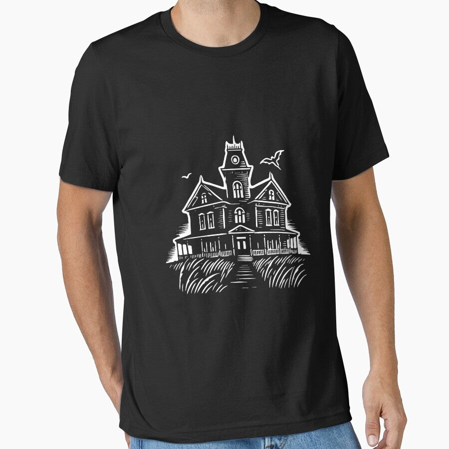 Spooky Haunted House – Halloween Design by RetroMaritalArt