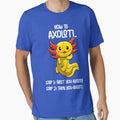 Axolotl – How to axolotl - cute waving axolotl design (on dark colors) by messy-nessie