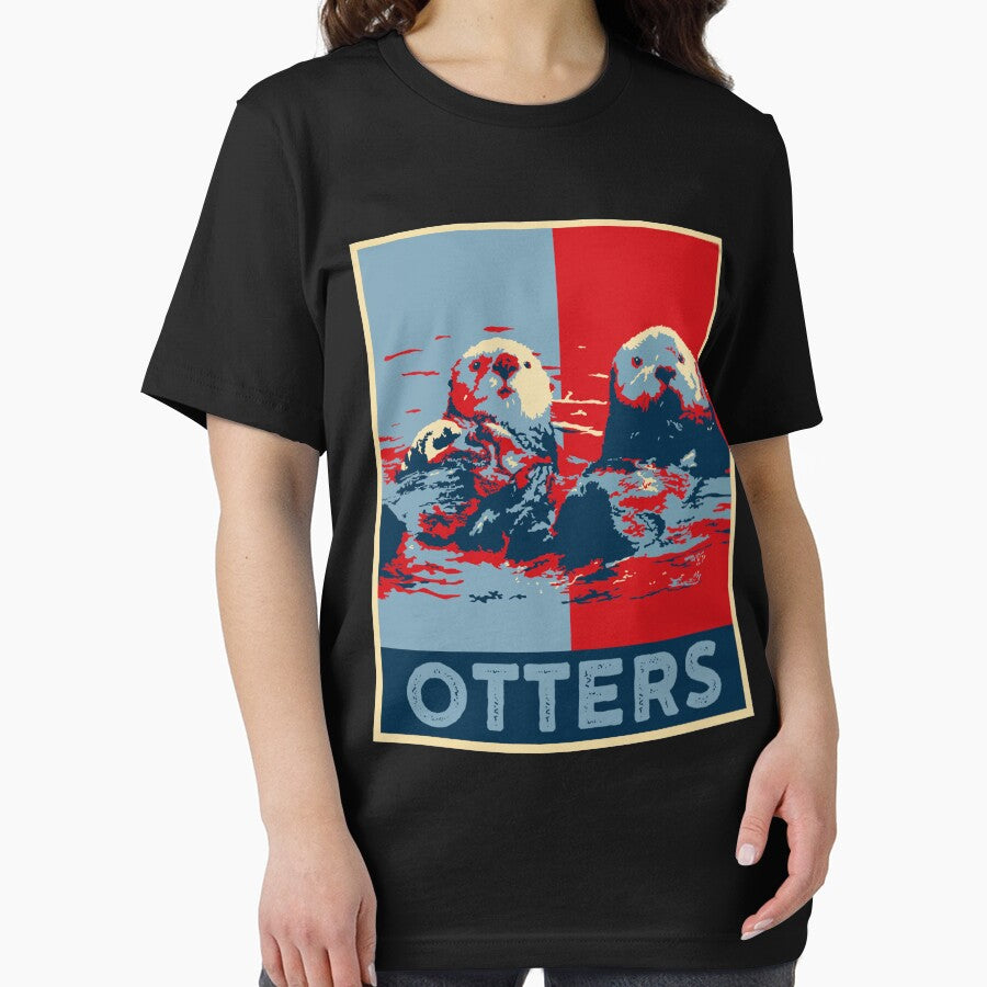 Vintage Otter Shirt Men Sea Otter Gift Kids Cute Otter by DSWShirts