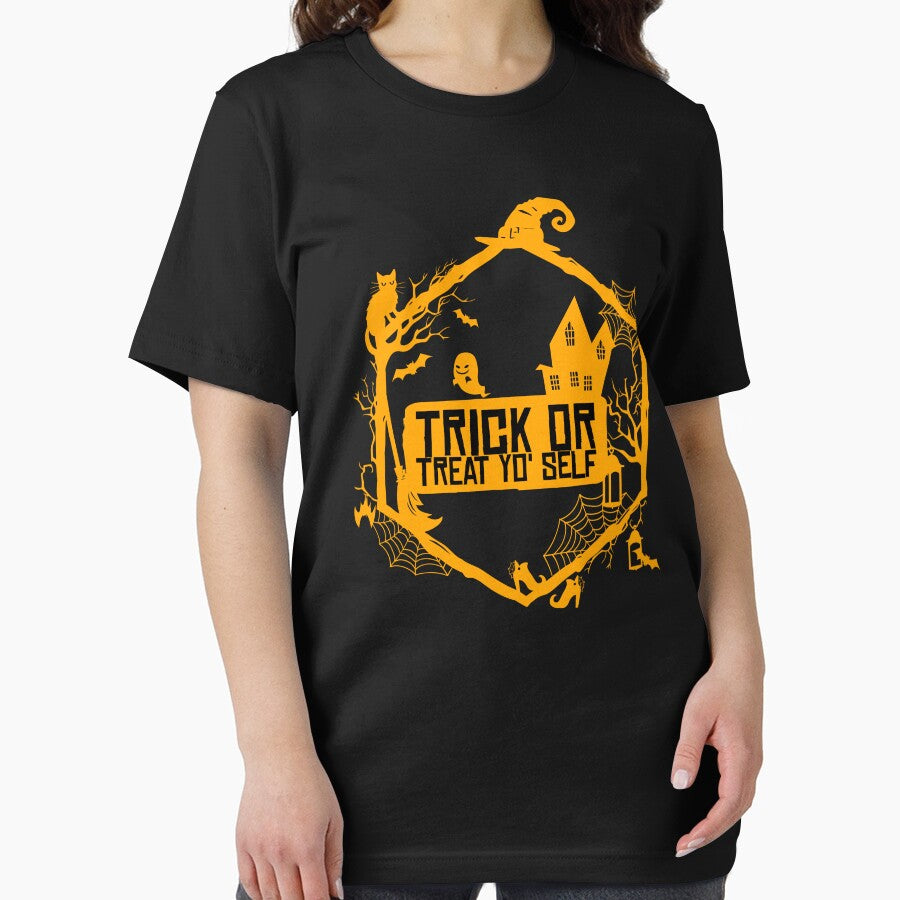 Halloweener Shirt Trick Or Treat Yo Self Funny Spooky Halloween T-Shirt by PhotoGros-4U