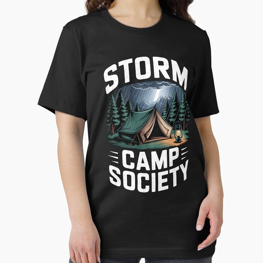 Rain Camping Storm Camp Society by MooonTees