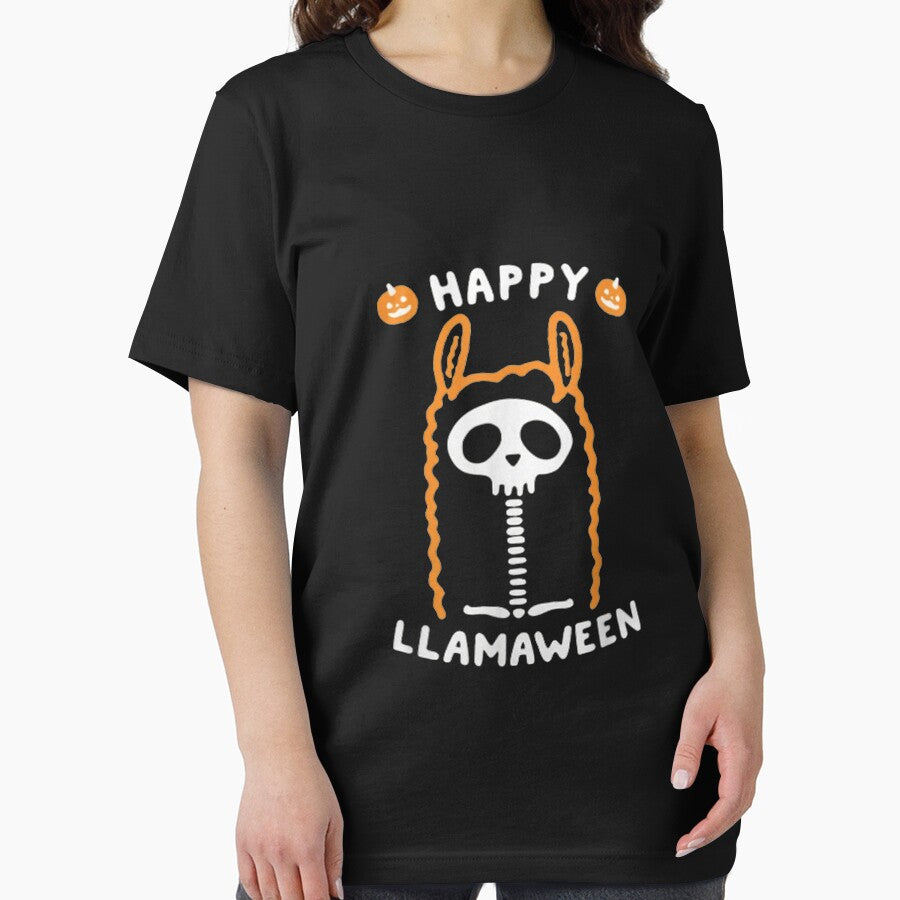Skeleton With Llamaween Funny Hapy Halloween by olivee79