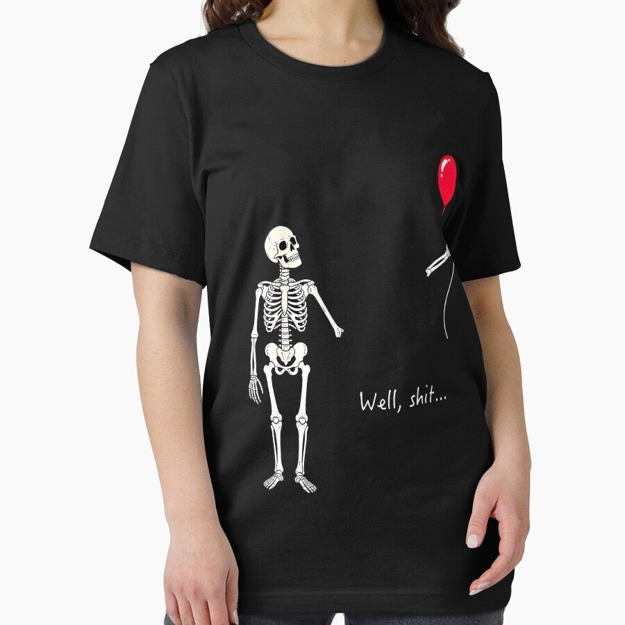 Funny Skeleton Lost Balloon Sarcastic Quote Halloween by stershopepie