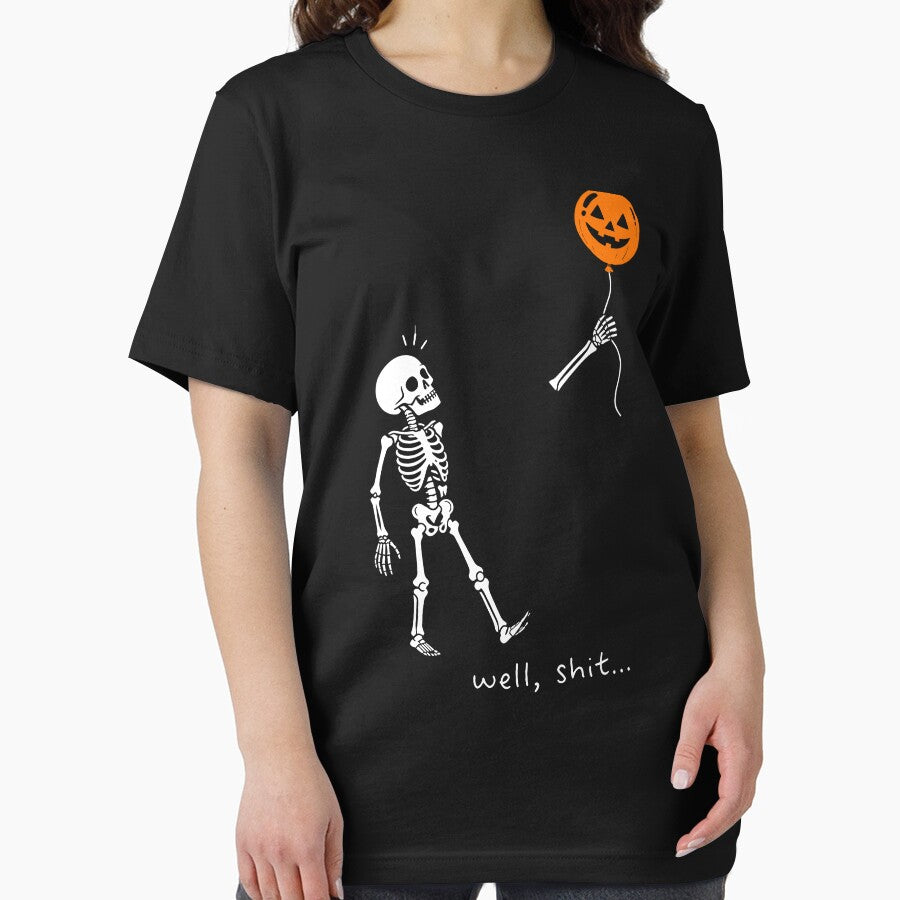 Skeleton Lost Balloon Funny Halloween by hargisnamocho