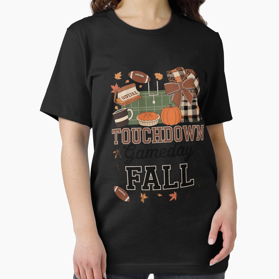 Boho Floral Autumn Fall Football Collage Touchdown Game Day by JulienAureo