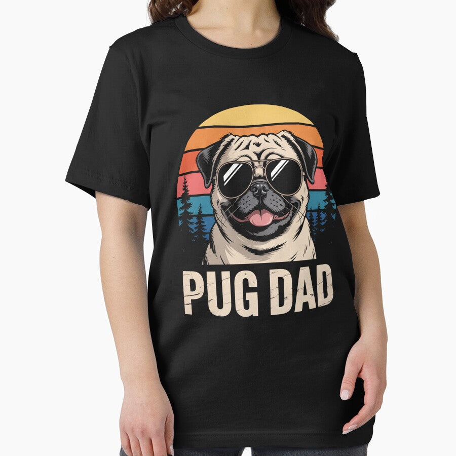Pug Dad Dog Lovers Father'S Day by RayhendersonArt