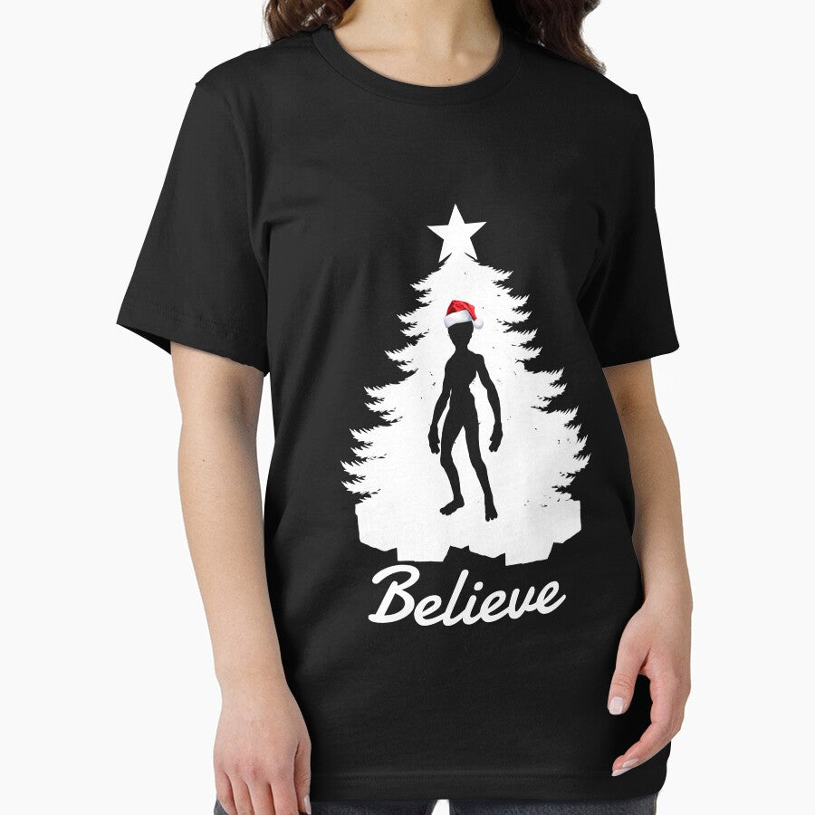 Believe In Aliens Christmas Alien Martian Santa Hat Alien Gear by DynamicDesign