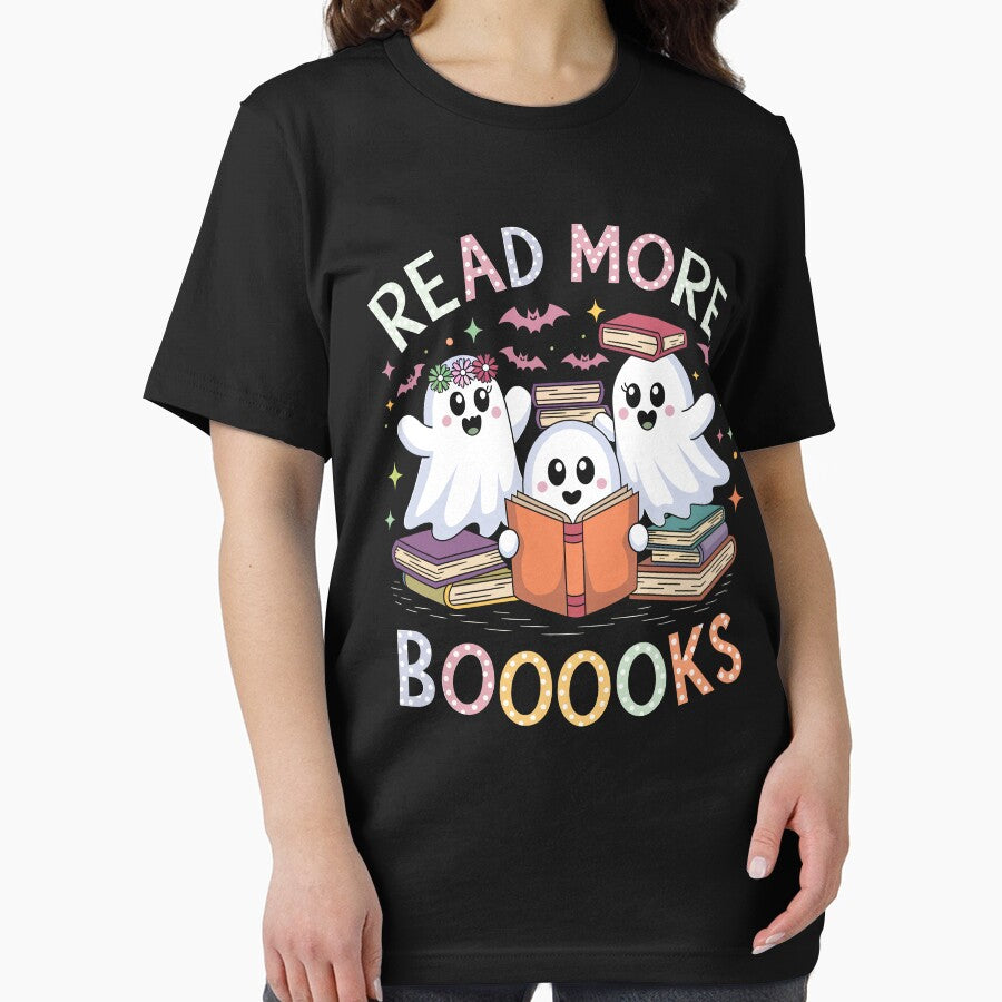 Read More Booooks Halloween Ghosts and Books by Quirky Shirts