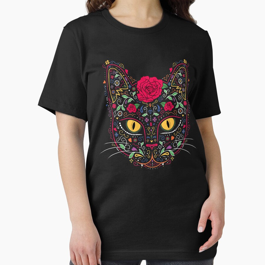 Day of the Dead Kitty Cat Sugar Skull by Dina June