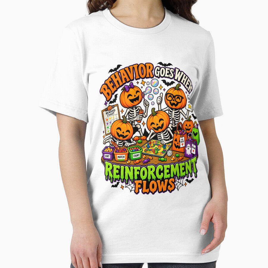 Halloween Positive Reinforcement Pumpkin Skeleton Teacher by Rtcraftani