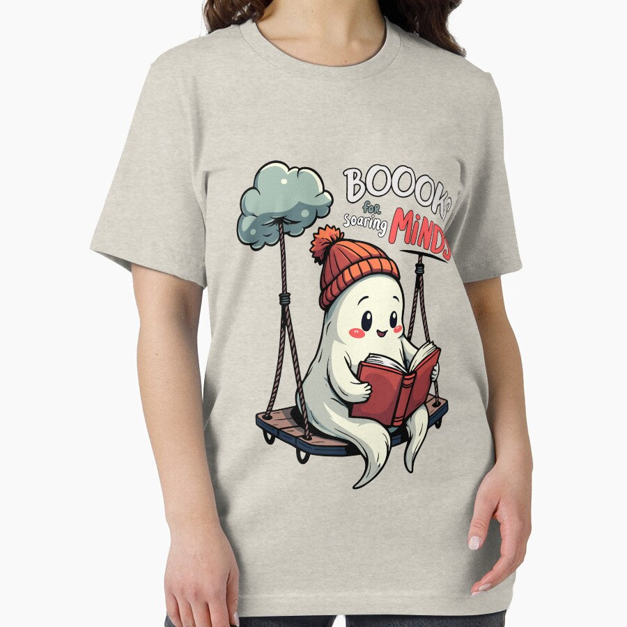 Boooks for soaring minds, reading-loving ghost by antcpjr682