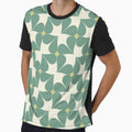 Yellow Green Floral Pattern Gradient Retro Christmas Santa by GobiRchandran