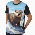 Otter on Snowy Banks by digiscapeart