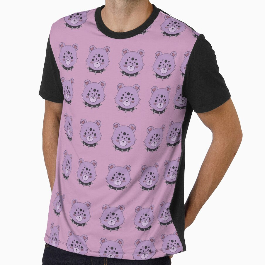 Lilac creepy pastel bear by kaseee