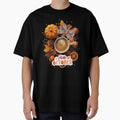 Hello October – Cozy Pumpkin Coffee Autumn Design by Medeea Publishing