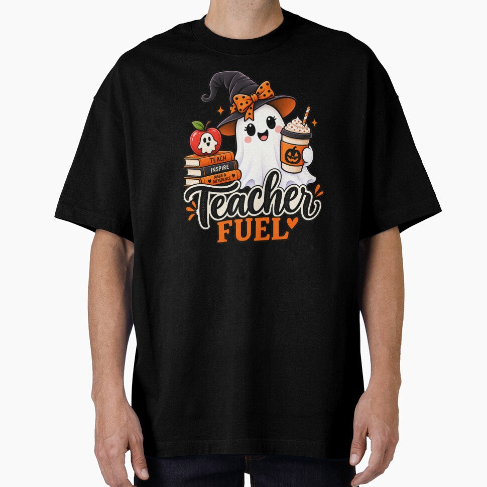 Teacher Fuel Halloween Teacher Coffee Gift Cute Ghost Style by Corvoria