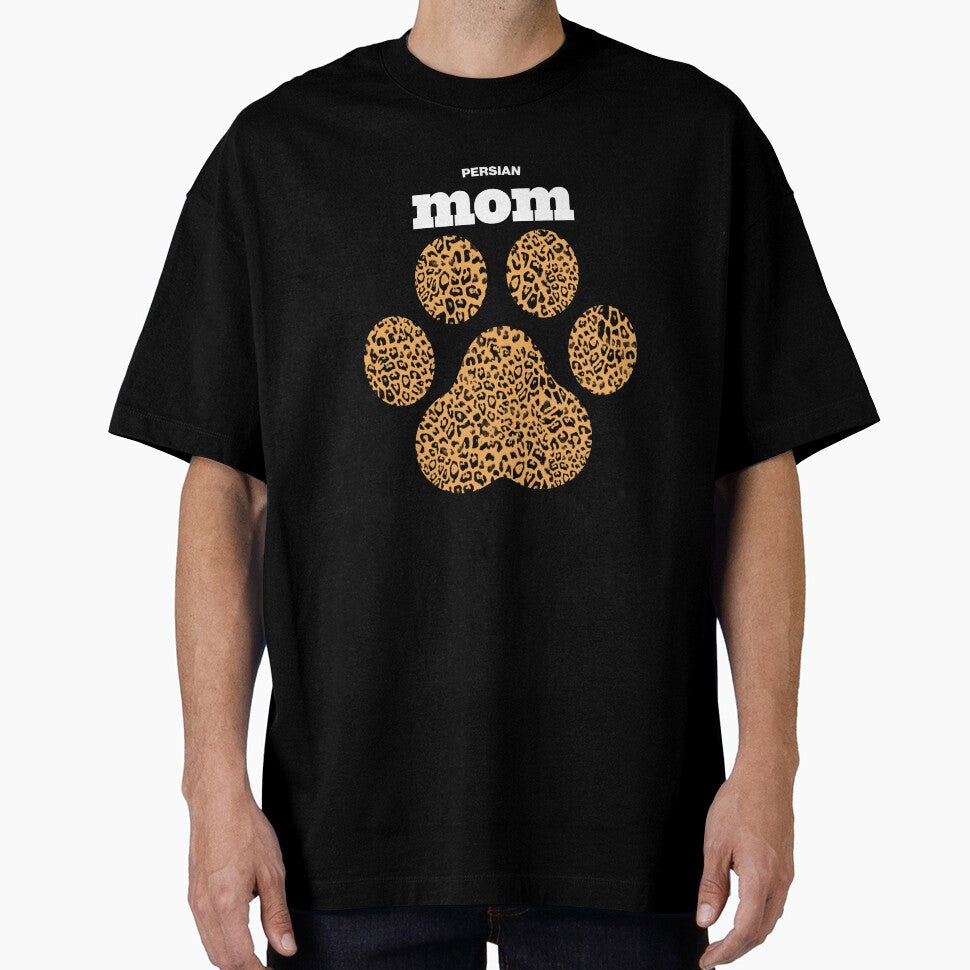 Haute Leopard Persian Mom Cat Paw With Rich Leopard Print by HauteLeopard