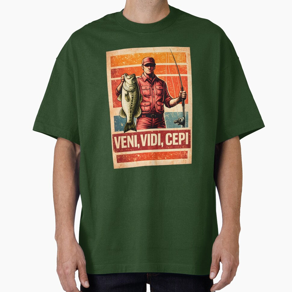 Veni Vidi Cepi – Latin Fishing Retro Design by SVALANART