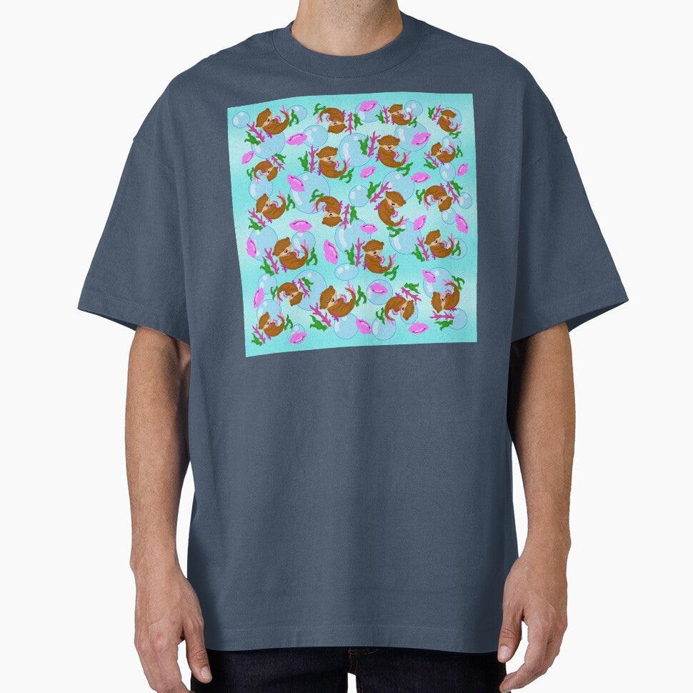 Cute sea otter pattern by KatyChristoff