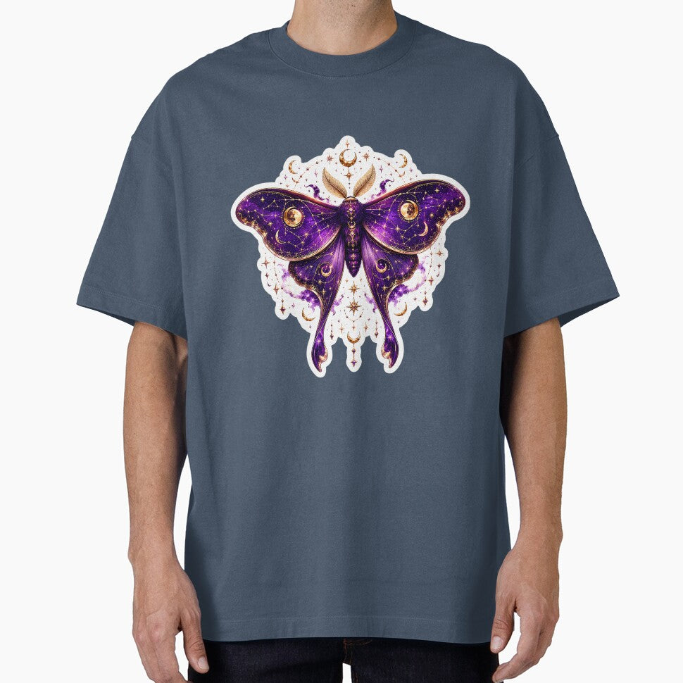 Purple Celestial Moth Sticker by BullesDePixels