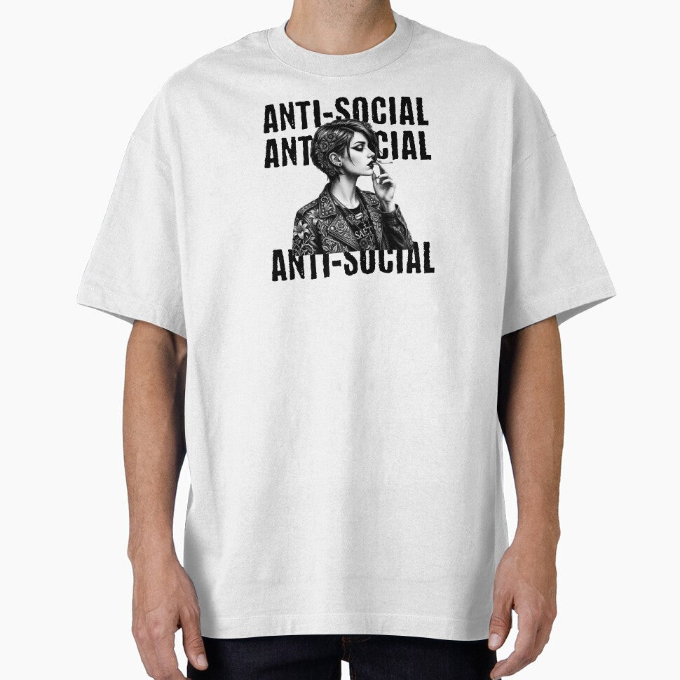 Anti Social Alternative Punk Floral Girl by petalandarmour