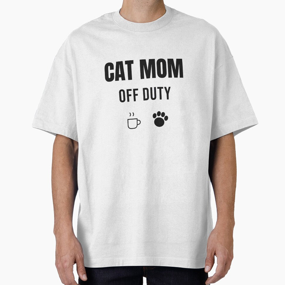 Cat Mom Off Duty - Funny Cat Lover Shirt by RankShift