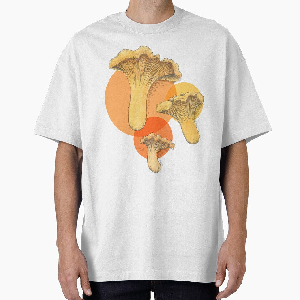 orange chanterelle mushrooms by ca--lv--in