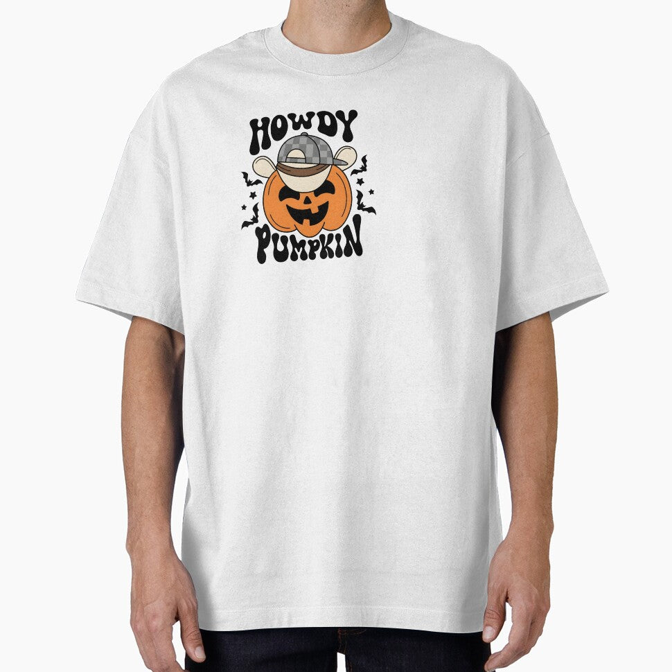 Howdy Pumpkin Halloween Kids Boys Retro by KroghDs