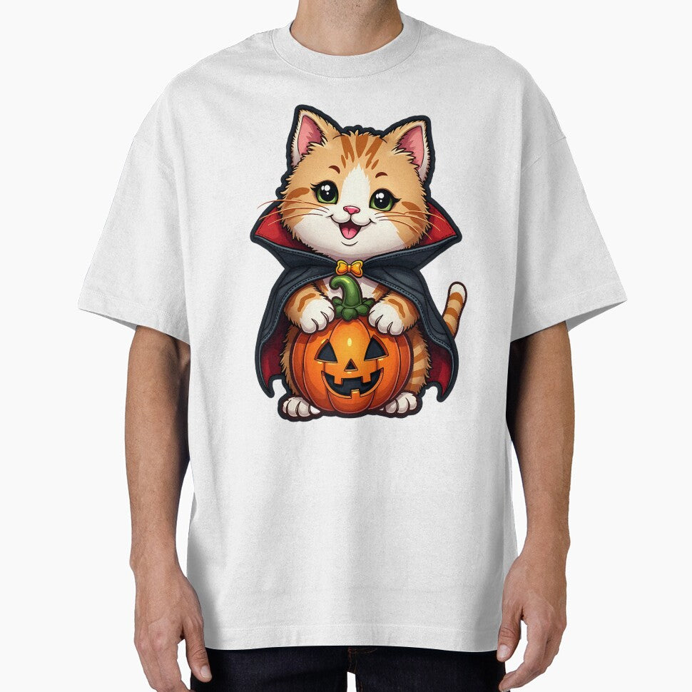 Halloween Cat, Vampire Kitty, Black Cat, Cute Halloween Cat, Spooky Kitten, Kawaii Pet, Halloween Gift by ArtDesignTp