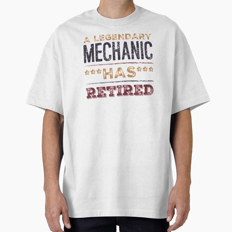 A Legendary Mechanic Has Retired Brown Black Font by HppyStrngHelthy