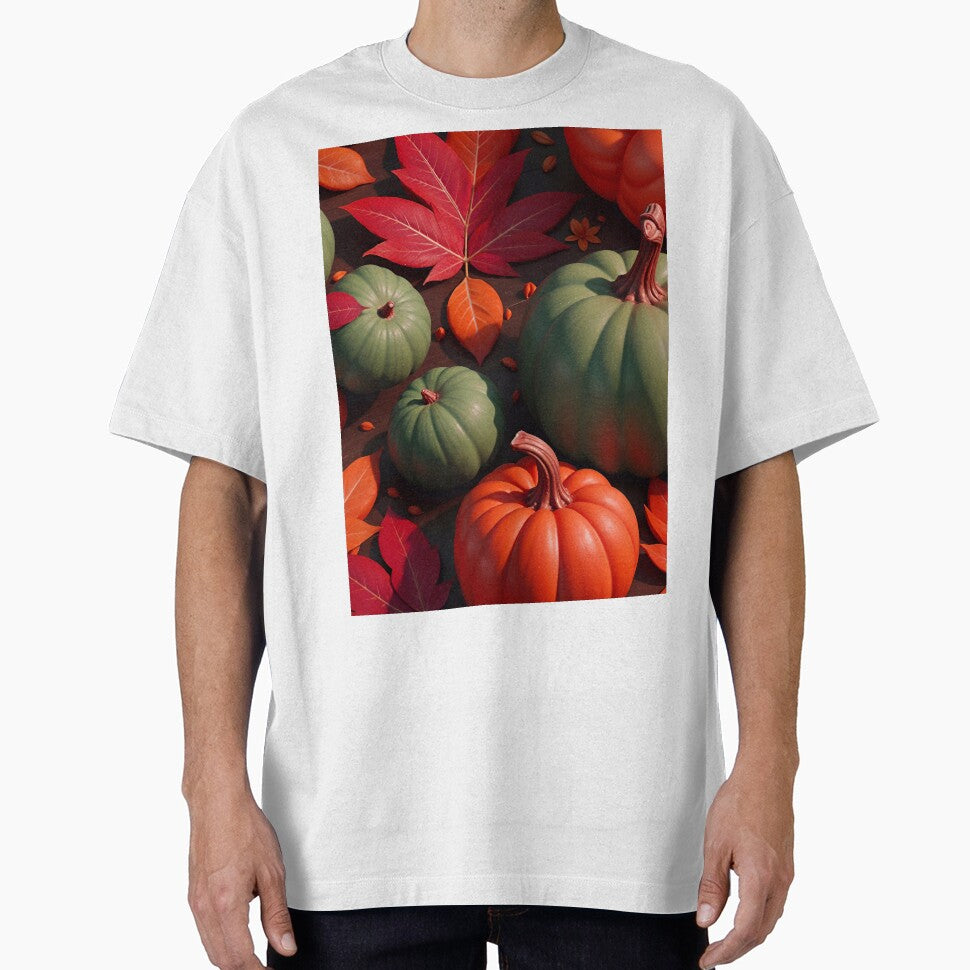 Autumn Leaf Pumpkin Pattern Design by TheArtOfPat