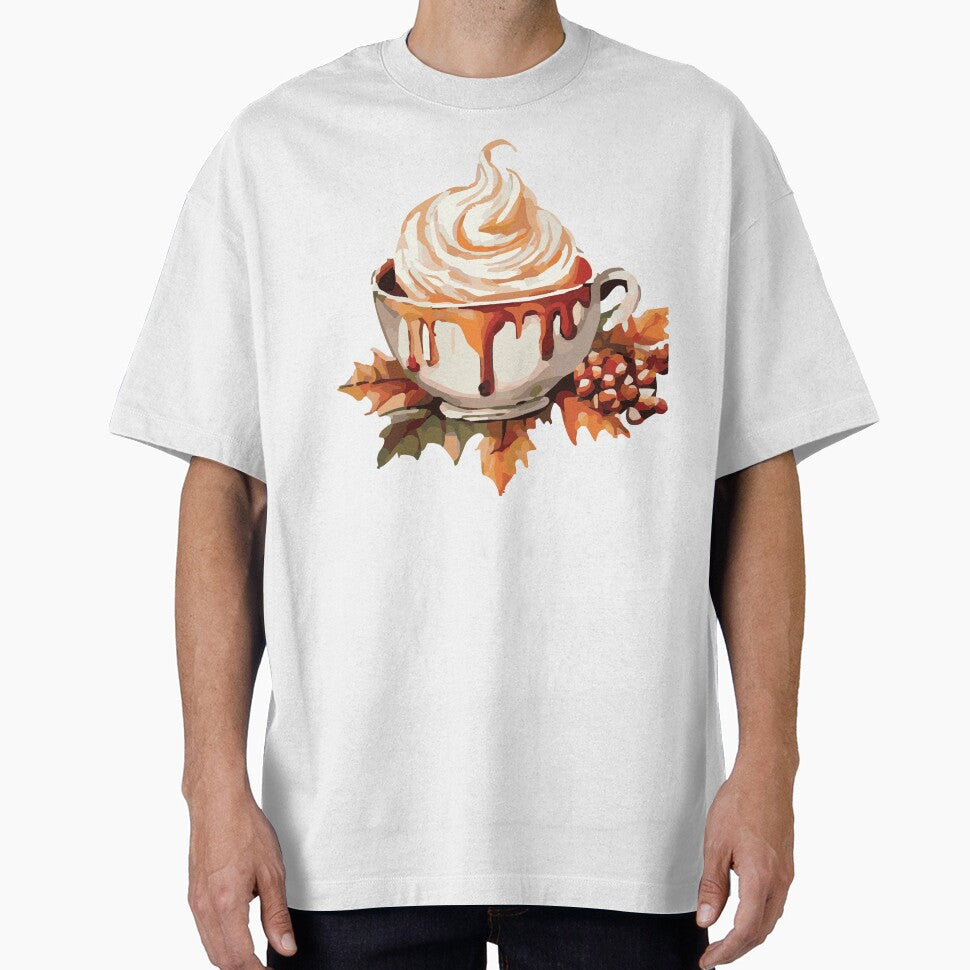 Caramel Drizzle Latte Cozy Fall Coffee Art by Anne Brooke Art by Anne Brooke Art