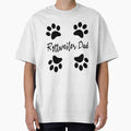 Rottweiler Dad Paw Prints Dog Lover Gift by SoyLamderma