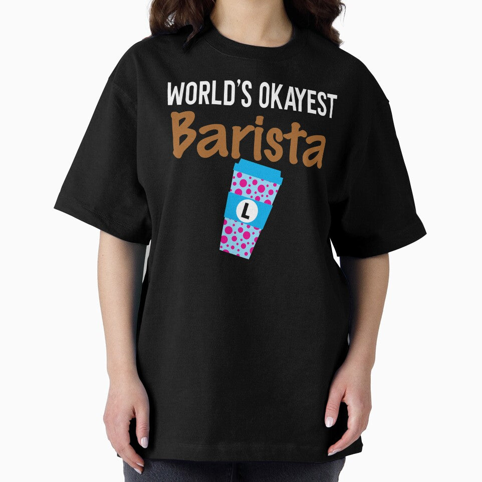 World's Okayest Barista Monogram L by ZiesMerch