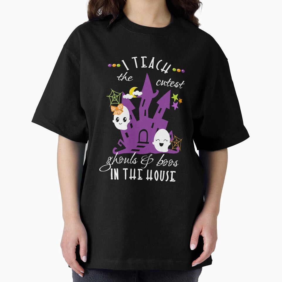 Teacher Halloween Gift I Teach The Cutest Ghouls & Boos In The House purple by Sapphire Star