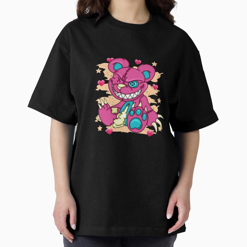 PASTEL GOTH CREEPY ANIMAL TEDDY BEAR by sobriowslen