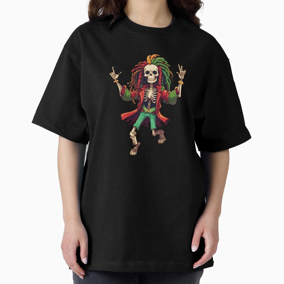 Dancing Dreadlock Skeleton by reggaeartgifts