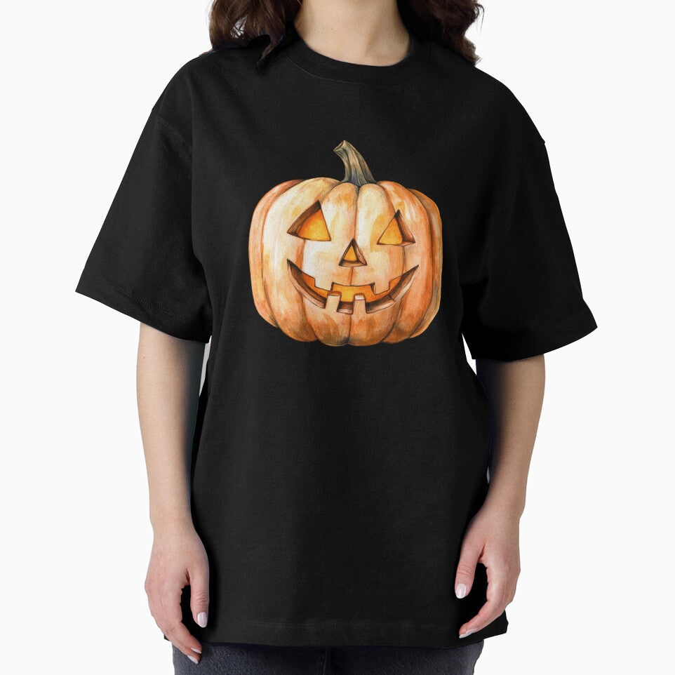 Smiling Jack-o'-Lantern on Black Background by ilkansiturikman